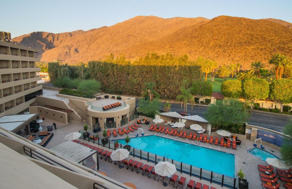 Hyatt PS Pool and Mountains 